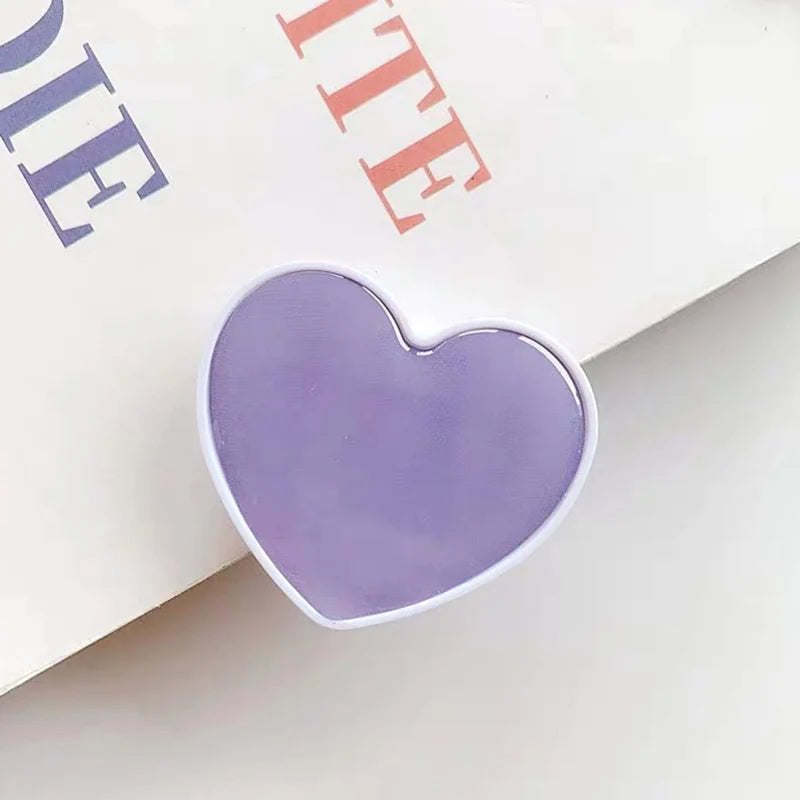 Heart-Shaped Universal Phone Socket Grip Stand for iPhone & Samsung