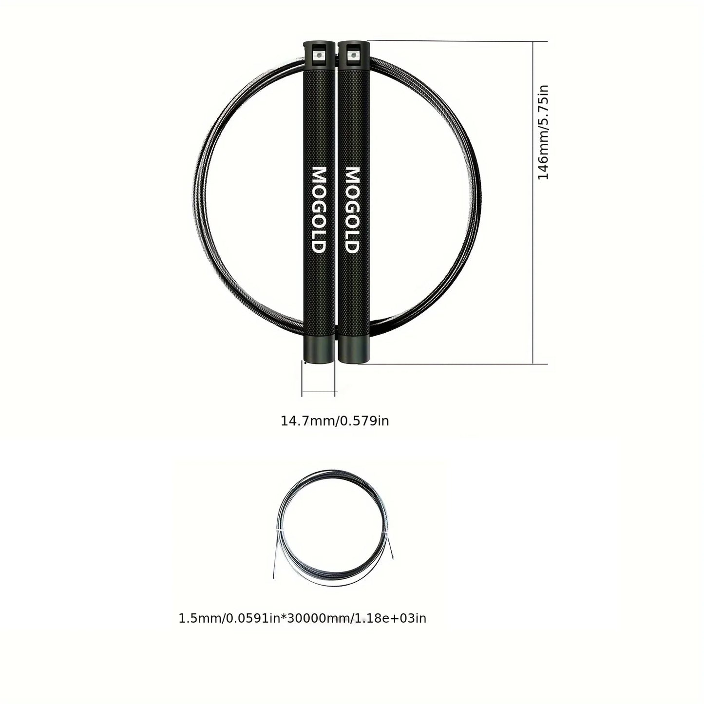 Aluminum Alloy Speed Jump Rope for Cardio & Fitness Training