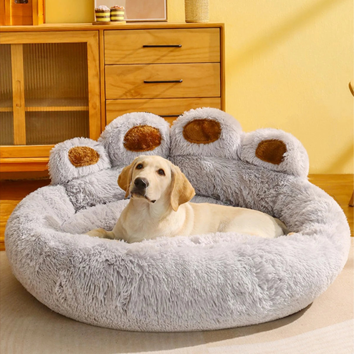Warm Plush Dog Sofa Bed Mat for Small, Medium & Large Pets
