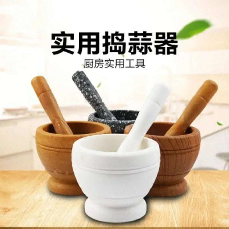 Resin Mortar and Pestle Set for Garlic, Herbs and Spices
