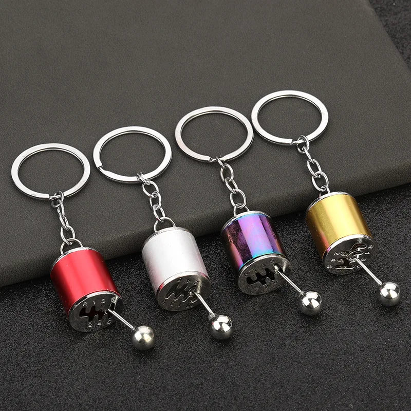 Gearbox Gear Head Metal Keychain for Car Keys
