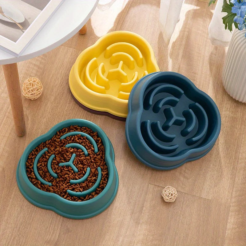 Anti-Choking Slow Feeder Dog Bowl with Anti-Overturning Design