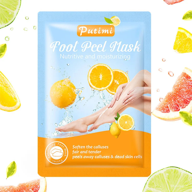 Exfoliating Foot Mask Pedicure Socks for Dead Skin and Cracked Heel Care