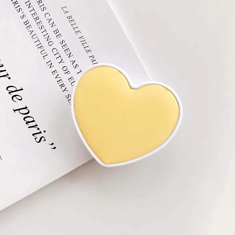 Heart-Shaped Universal Phone Socket Grip Stand for iPhone & Samsung