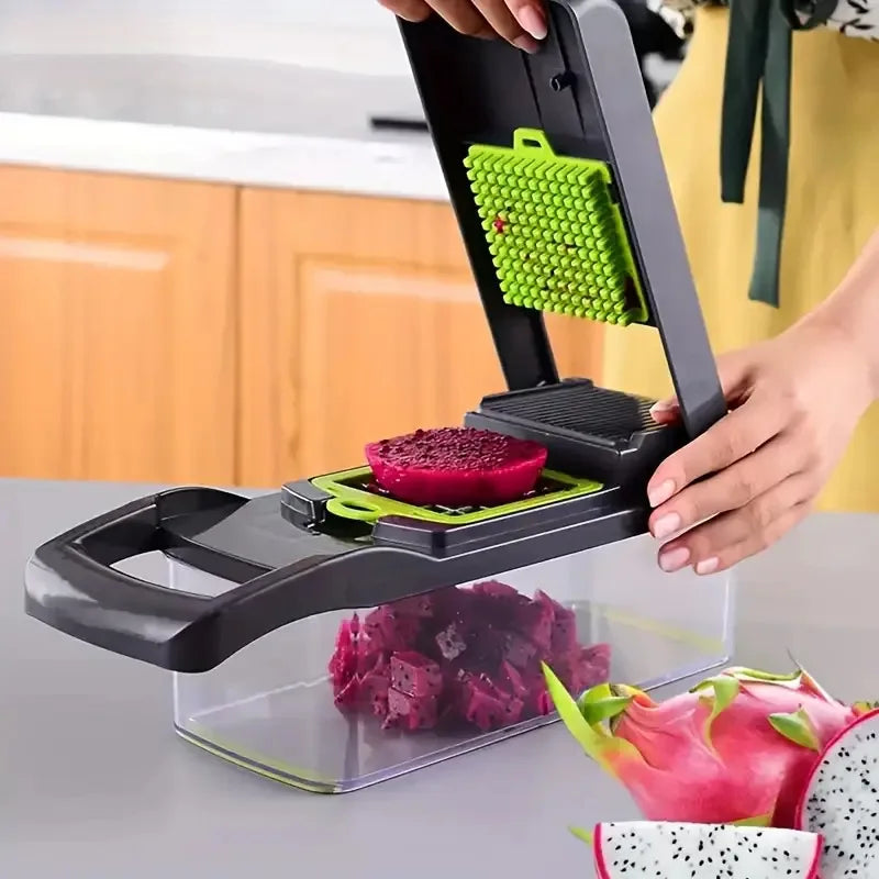 14-Piece Multifunctional Vegetable Grater and Dicing Slicer Set