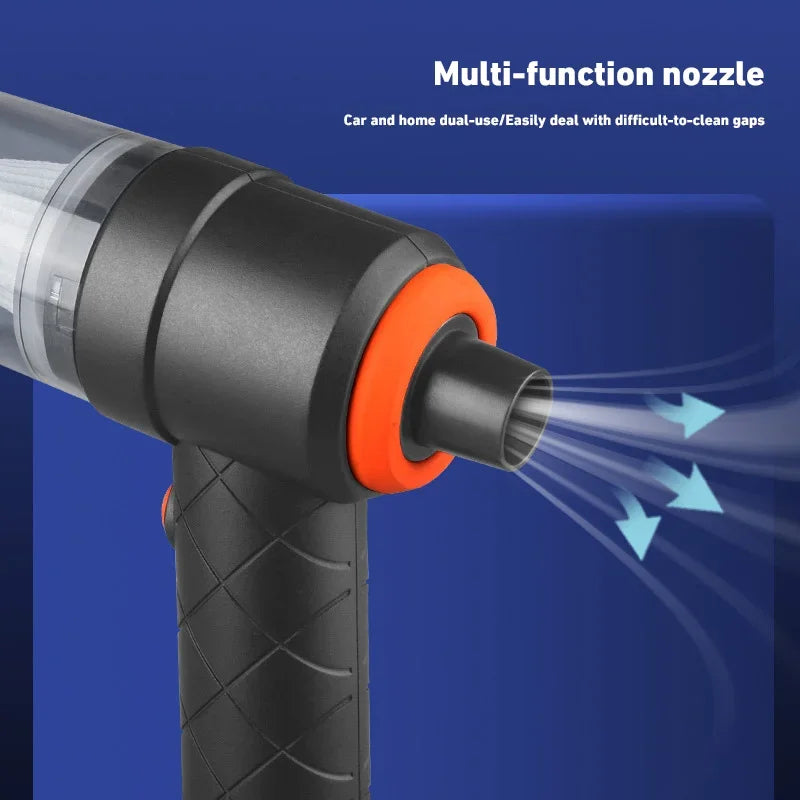 Portable Wireless Car Vacuum Cleaner - 6000PA Handheld Blower