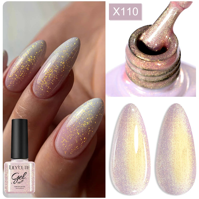 LILYCUTE 5ml Reflective Glitter Nail Liner Gel - Sparkle Art Polish