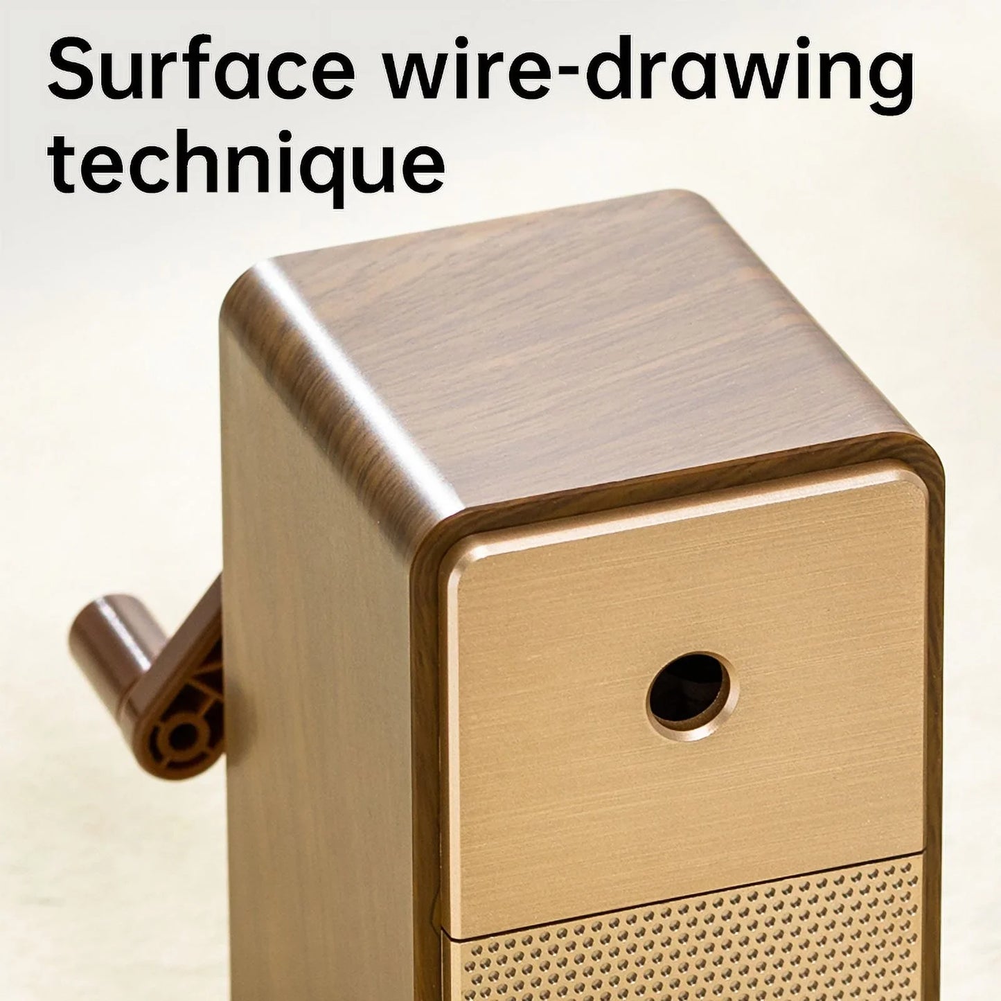 Deli Adjustable Hand-Crank Pencil Sharpener - Long-Lasting Blade