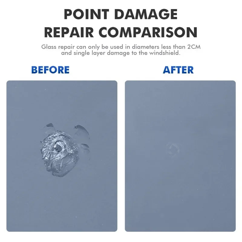 DIY Windshield Crack Repair Kit - Glass Scratch Resin Tool