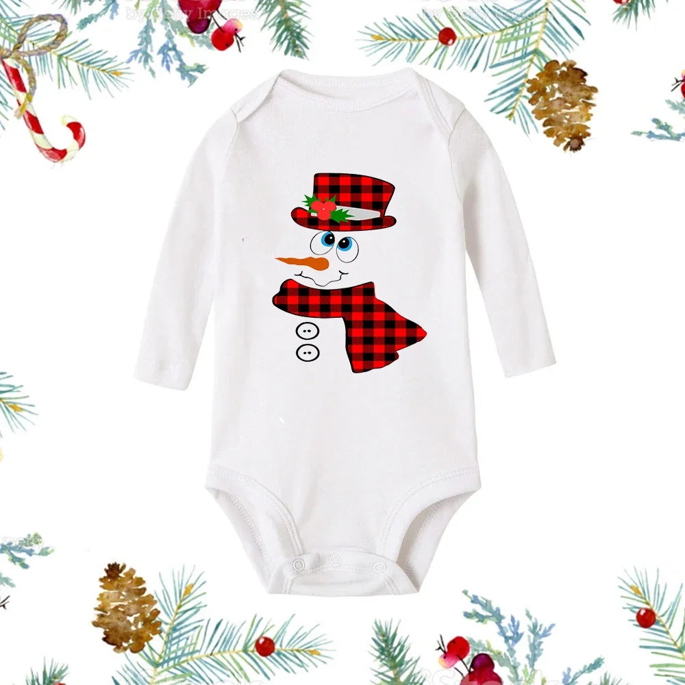 My First Christmas Long Sleeve Baby Romper