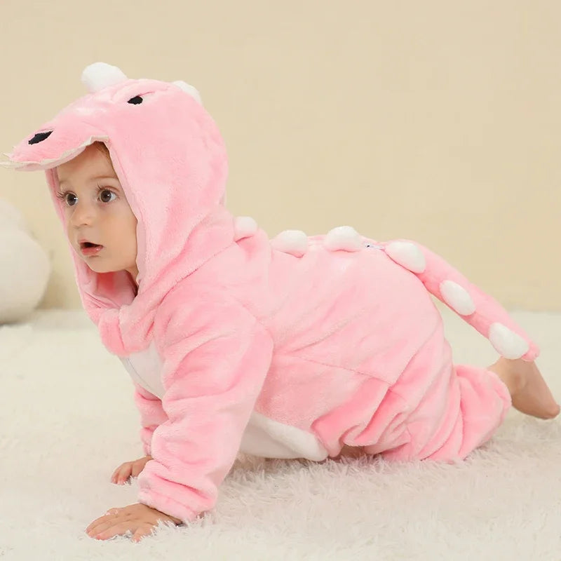 Baby Winter Lion Animal Hooded Romper
