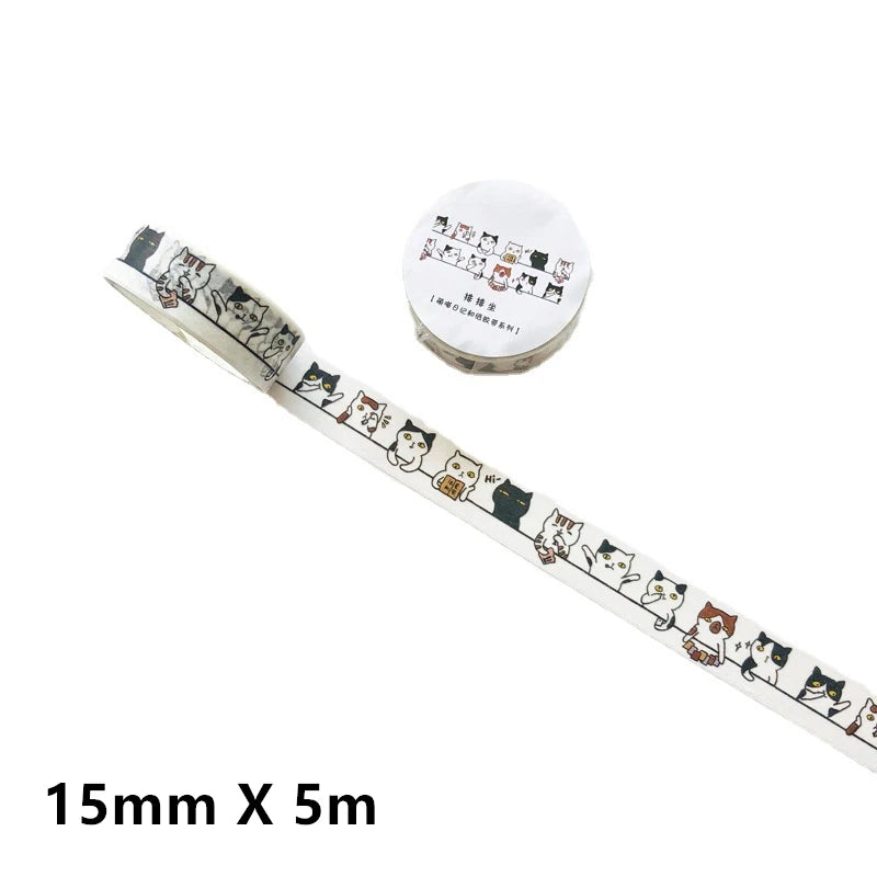 Cute Cat Washi Tape for Scrapbooking