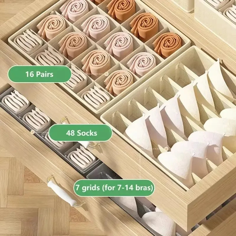 Drawer Underwear, Bra and Sock Organizer Storage Box