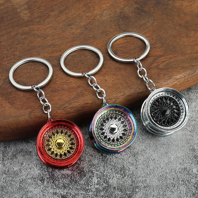 Gearbox Gear Head Metal Keychain for Car Keys