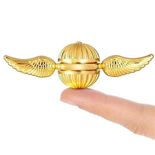 Golden Snitch Metal Fidget Spinner - Angel Wing Stress Toy