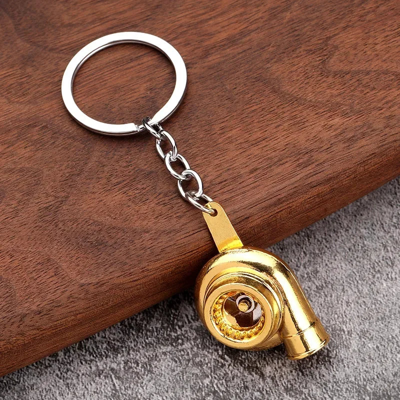 Gearbox Gear Head Metal Keychain for Car Keys