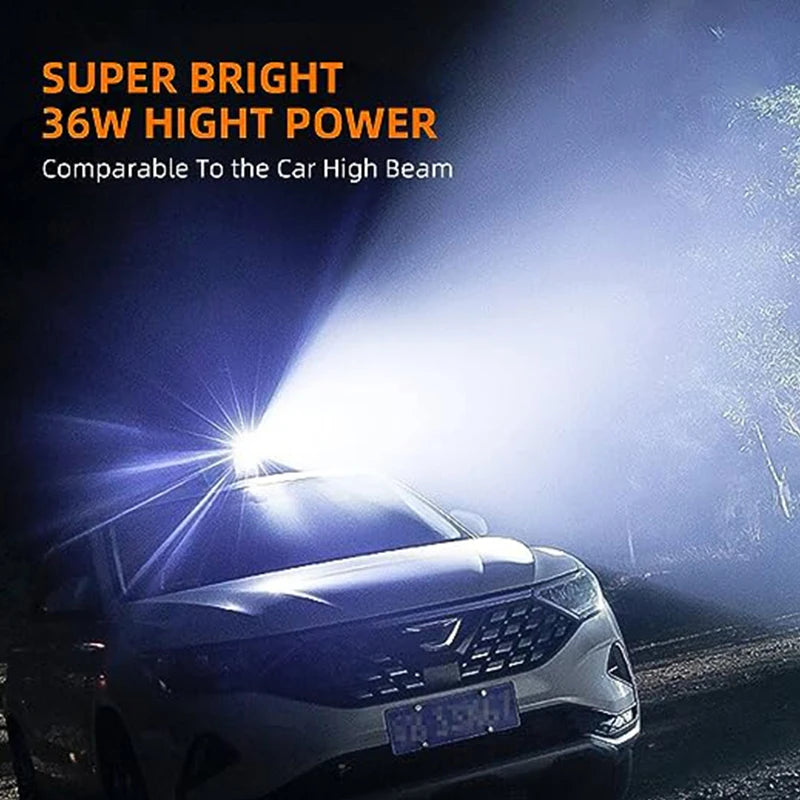 SUPERFIRE 36W Rechargeable Waterproof LED Flashlight