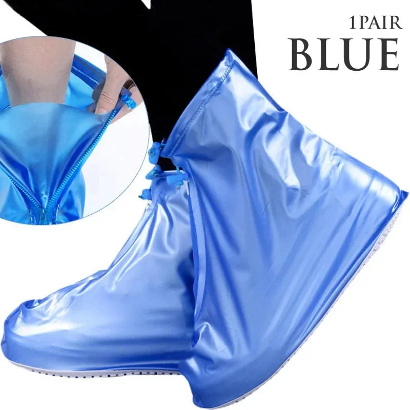 Reusable Waterproof Shoe Covers with Non-Slip PVC Protection