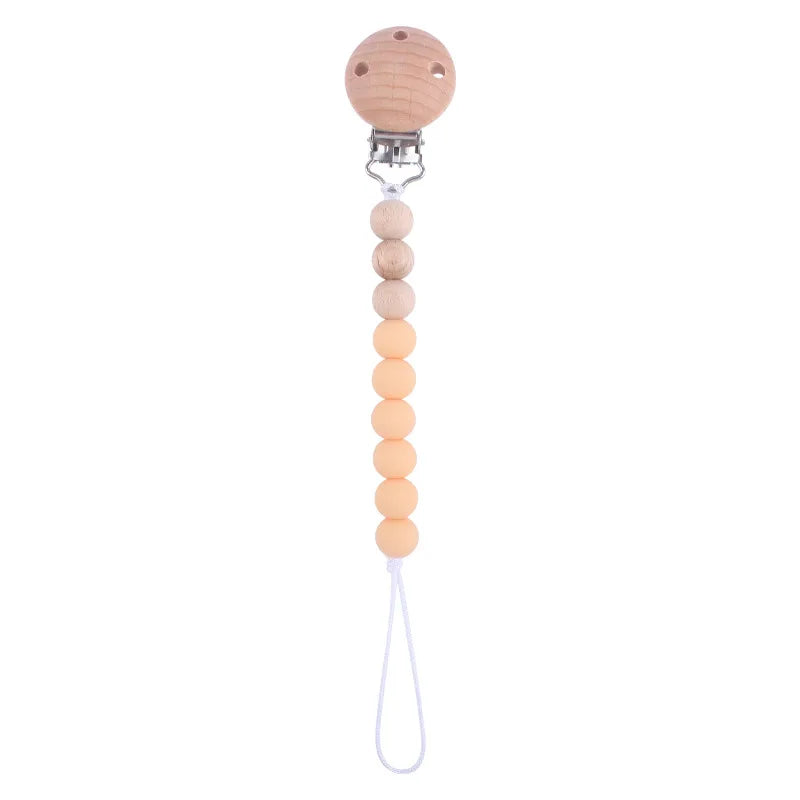 Silicone Bead Pacifier Clip Anti-Drop Chain