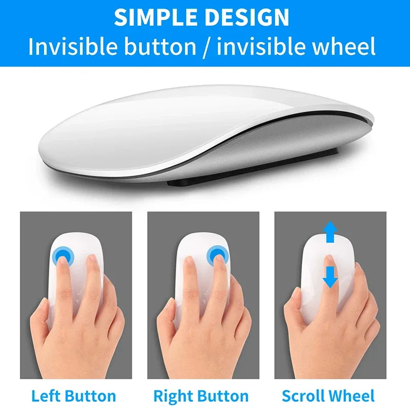 Lenovo Rechargeable Bluetooth 5.0 Silent Wireless Mouse for Laptop and iPad