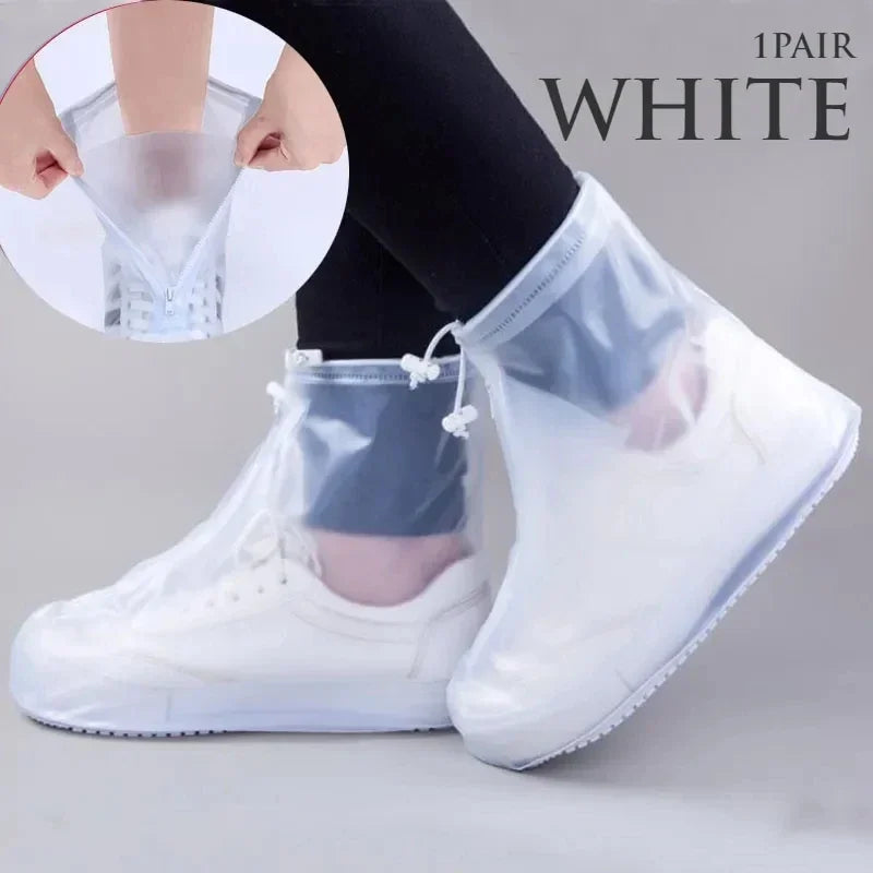 Reusable Waterproof Shoe Covers with Non-Slip PVC Protection