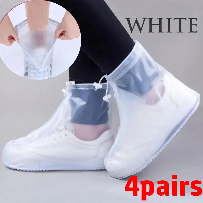 Reusable Waterproof Shoe Covers with Non-Slip PVC Protection