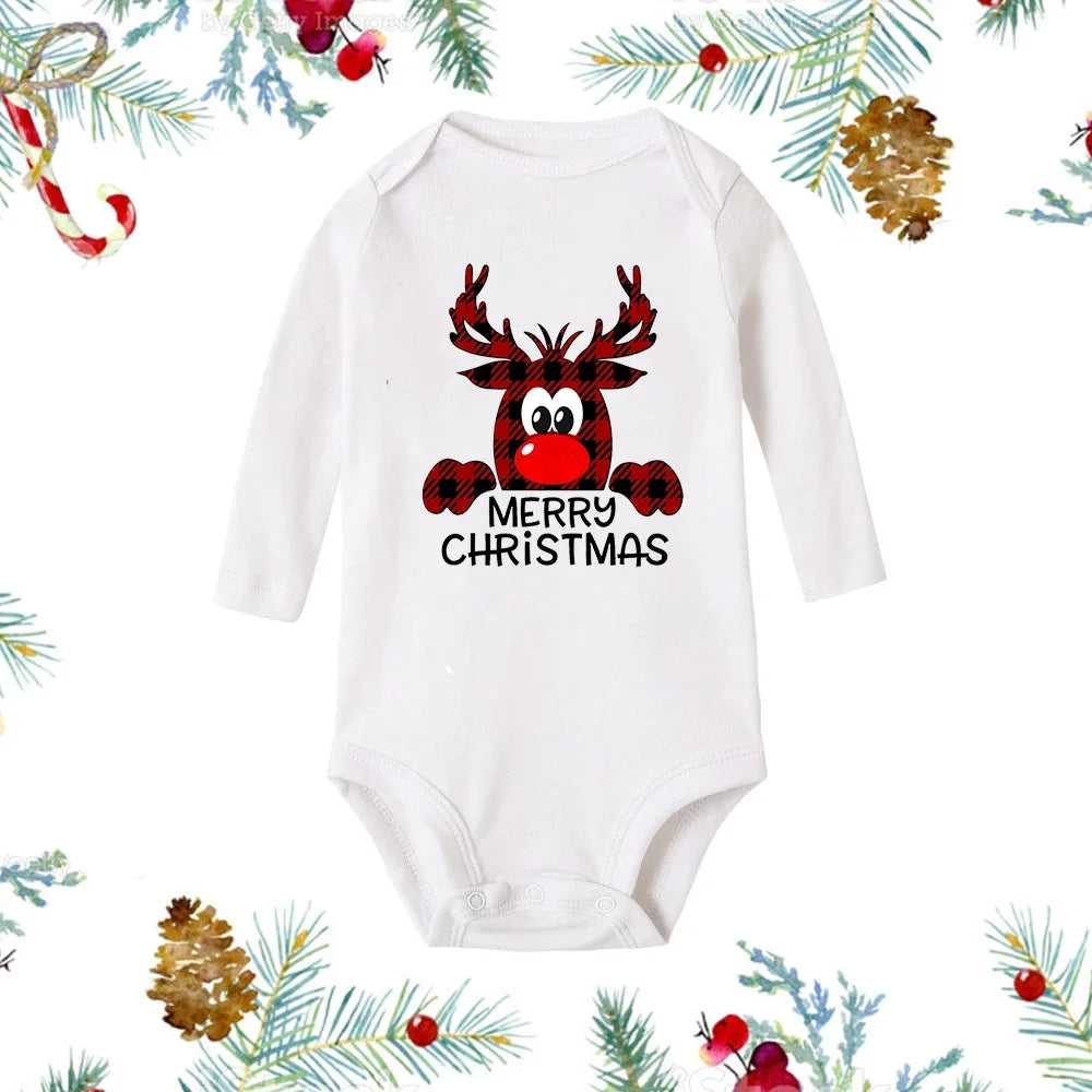 My First Christmas Long Sleeve Baby Romper