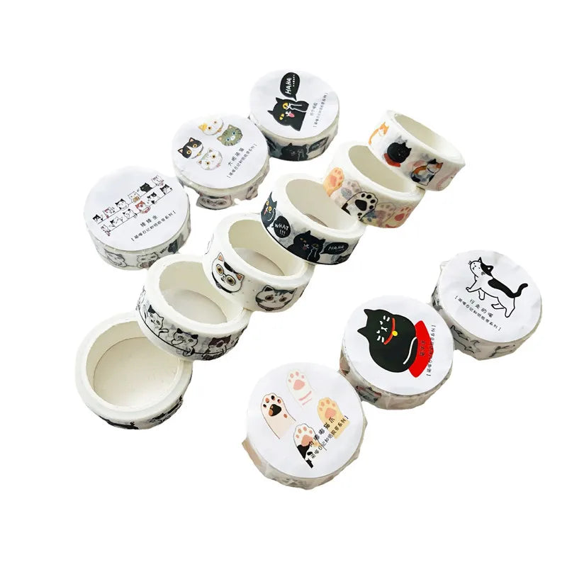 Cute Cat Washi Tape for Scrapbooking
