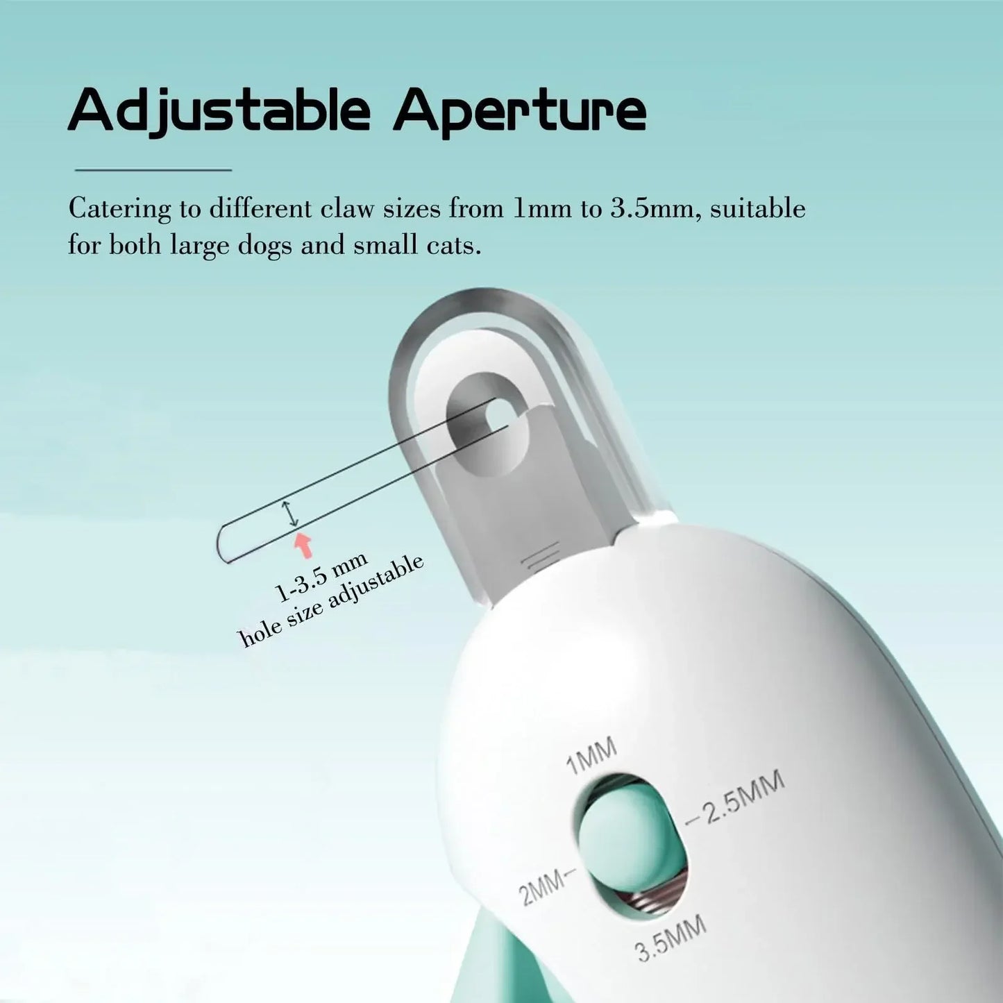 Adjustable Pet Nail Clipper for Cats and Dogs - Small to Large Pets