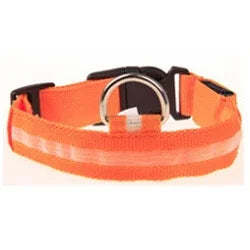 Colorful RGB Nylon LED Pet Collar for Small Dogs & Cats