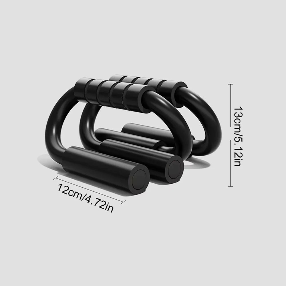 S-Shape Push-Up Bars with Foam Handles for Chest & Arm Training