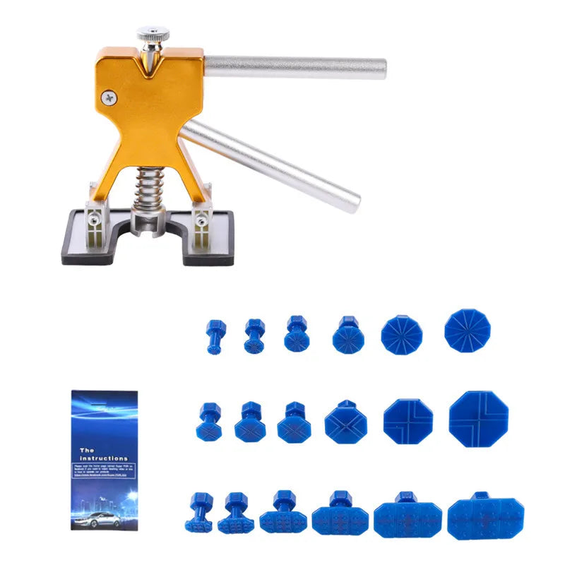 Paintless Car Dent Puller Kit with Multi-Size Suction Cups