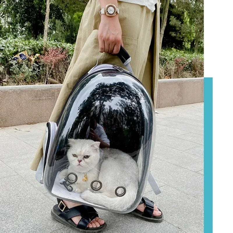 Breathable Transparent Space Capsule Pet Backpack Carrier