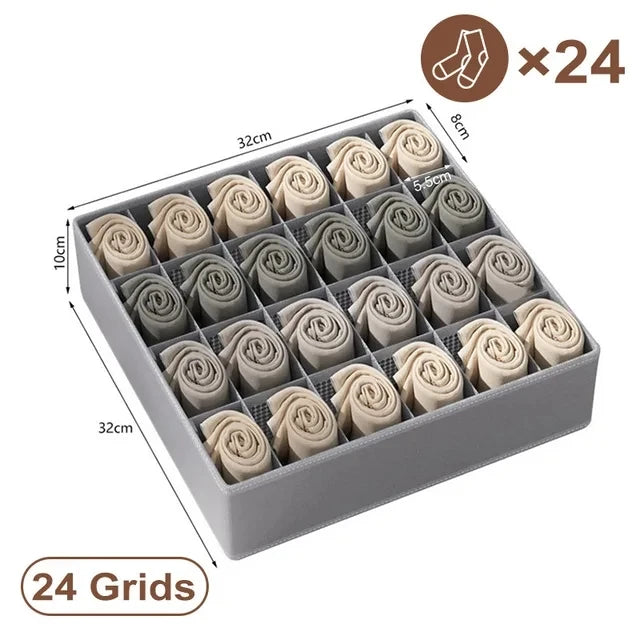 Drawer Underwear, Bra and Sock Organizer Storage Box
