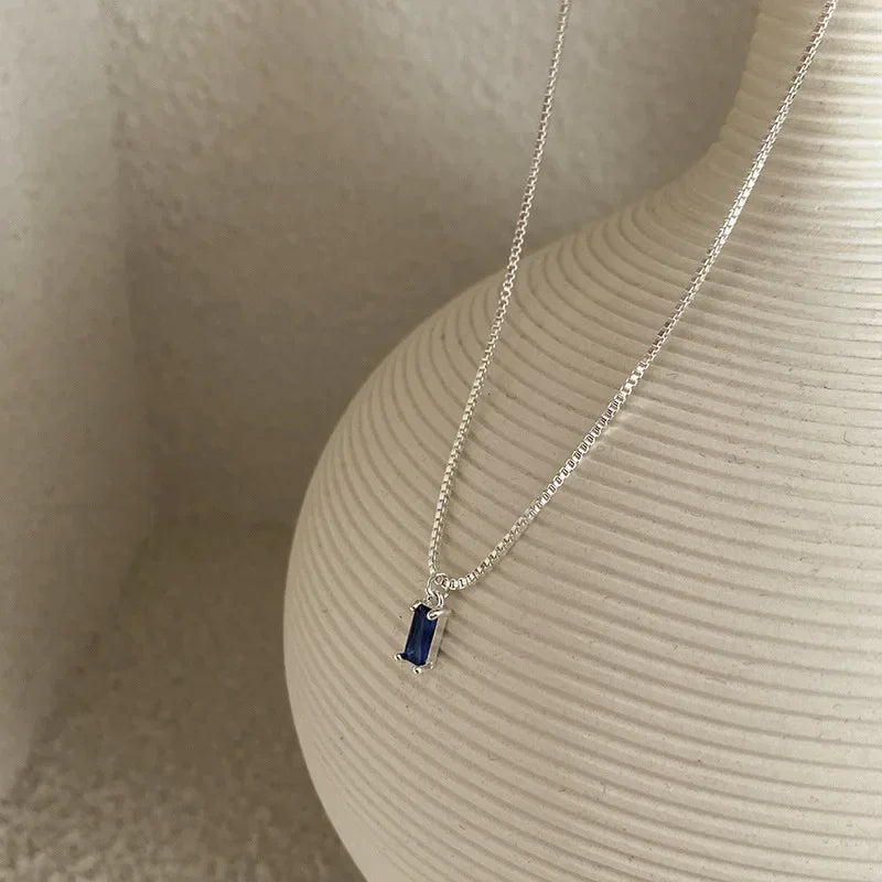 Sparkling Silver-Tone Clavicle Chain Necklace