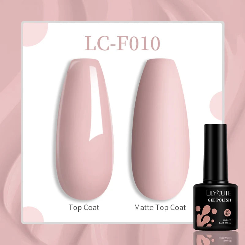 LILYCUTE 7ml UV LED Gel Nail Polish with 129 Color Options