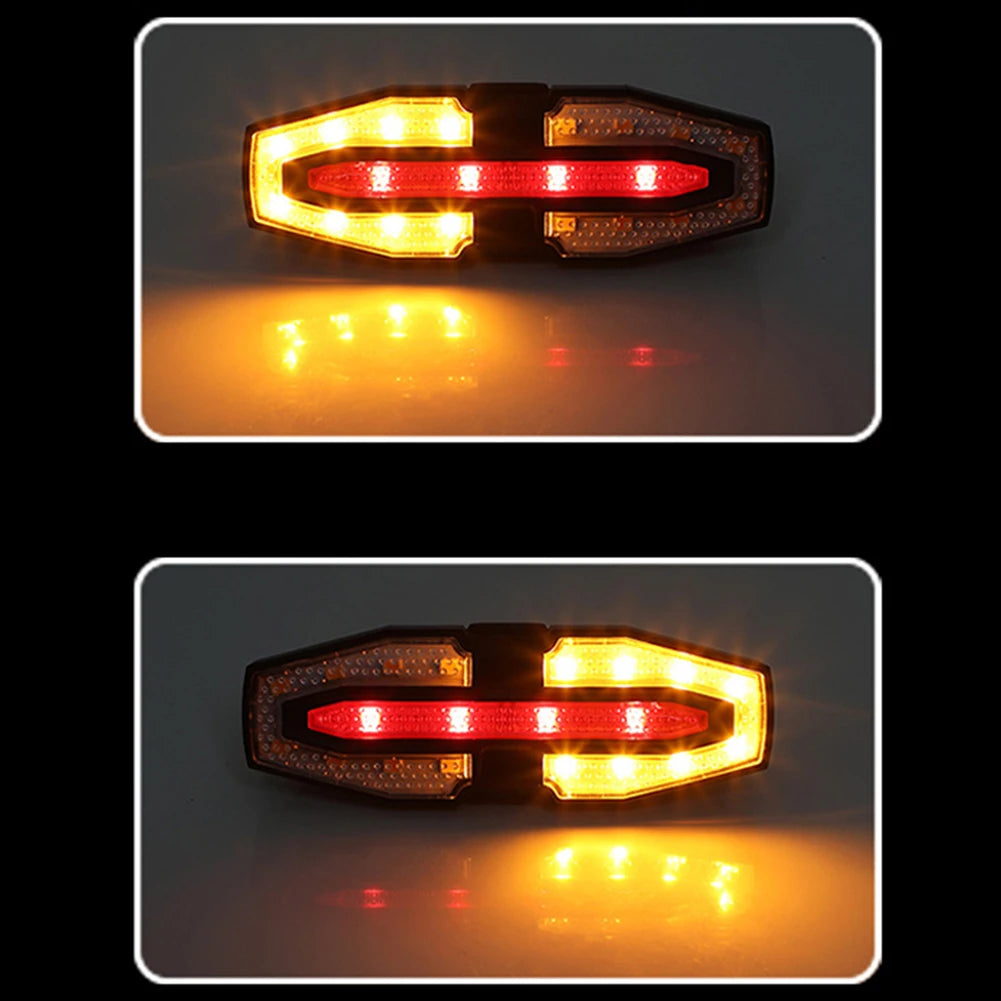 Rechargeable Bike Tail Light with Turn Signals & Wireless Remote