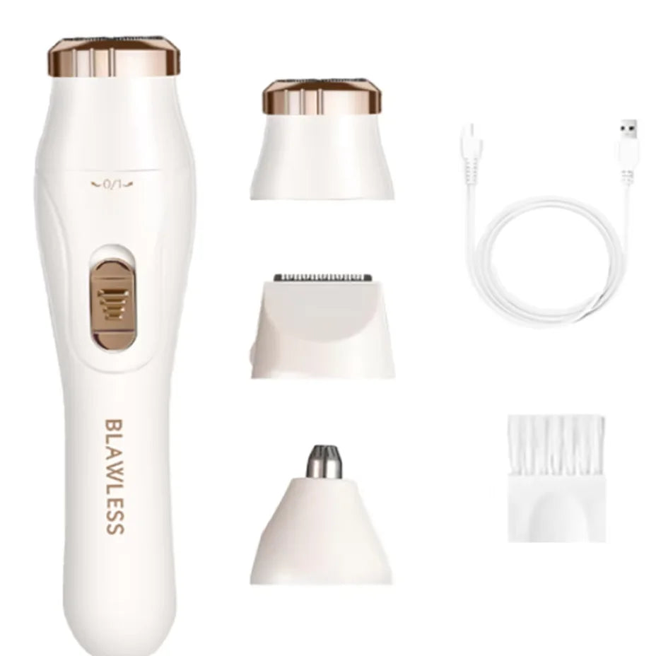 Rechargeable Cordless Lady Shaver for Face, Bikini, and Leg Hair Removal