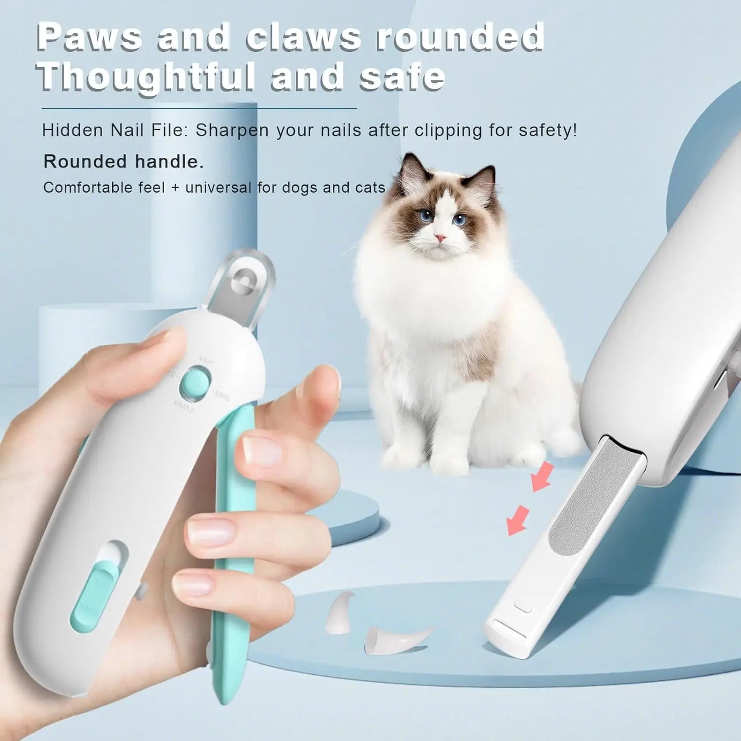 Adjustable Pet Nail Clipper for Cats and Dogs - Small to Large Pets