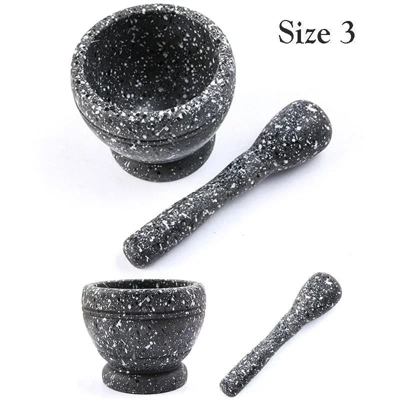 Resin Mortar and Pestle Set for Garlic, Herbs and Spices