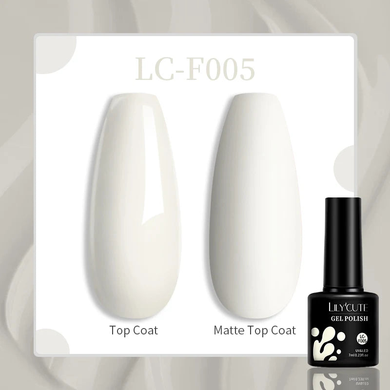 LILYCUTE 7ml UV LED Gel Nail Polish with 129 Color Options