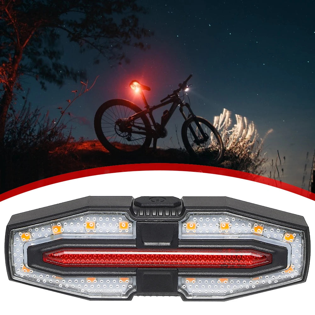 Rechargeable Bike Tail Light with Turn Signals & Wireless Remote