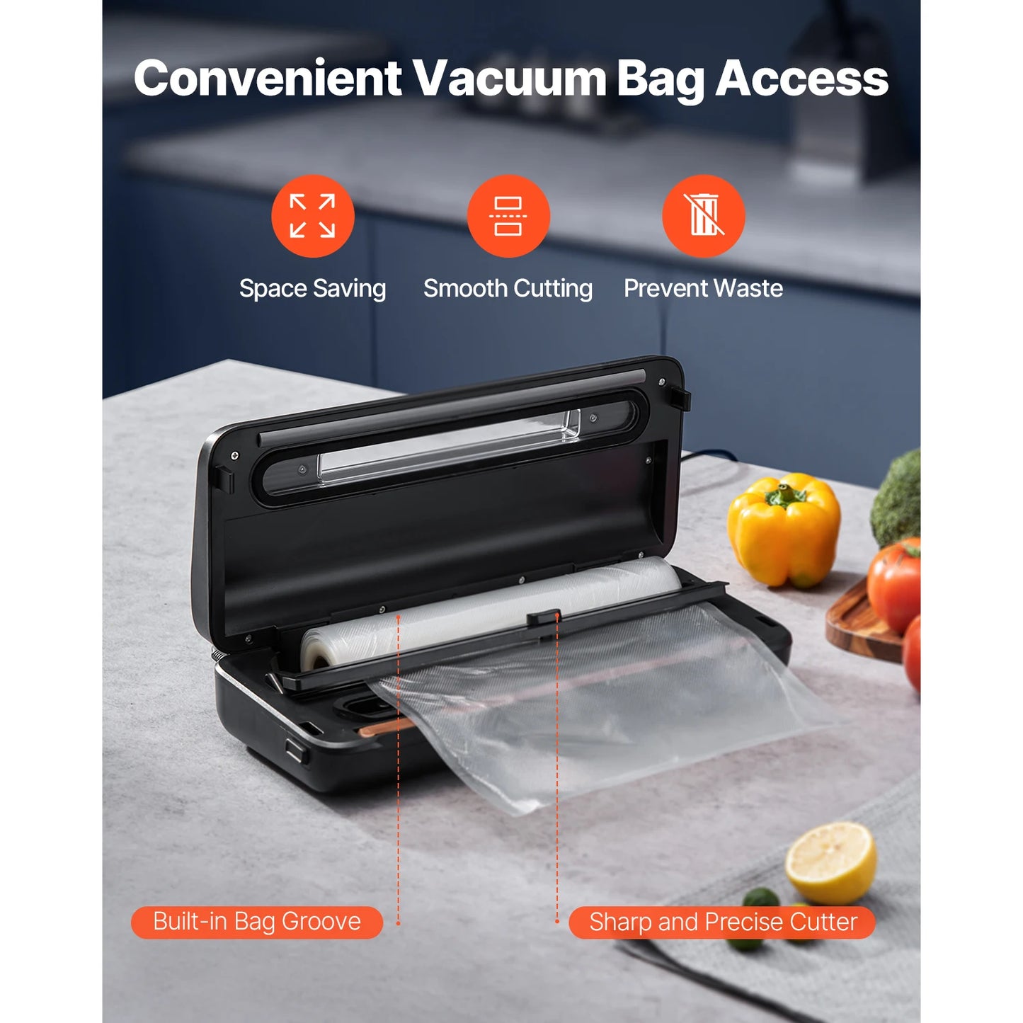 SucceBuy 80Kpa 120W Electric Vacuum Sealer with 10 Bags