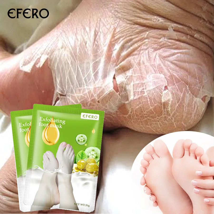 Exfoliating Foot Mask Pedicure Socks for Dead Skin and Cracked Heel Care