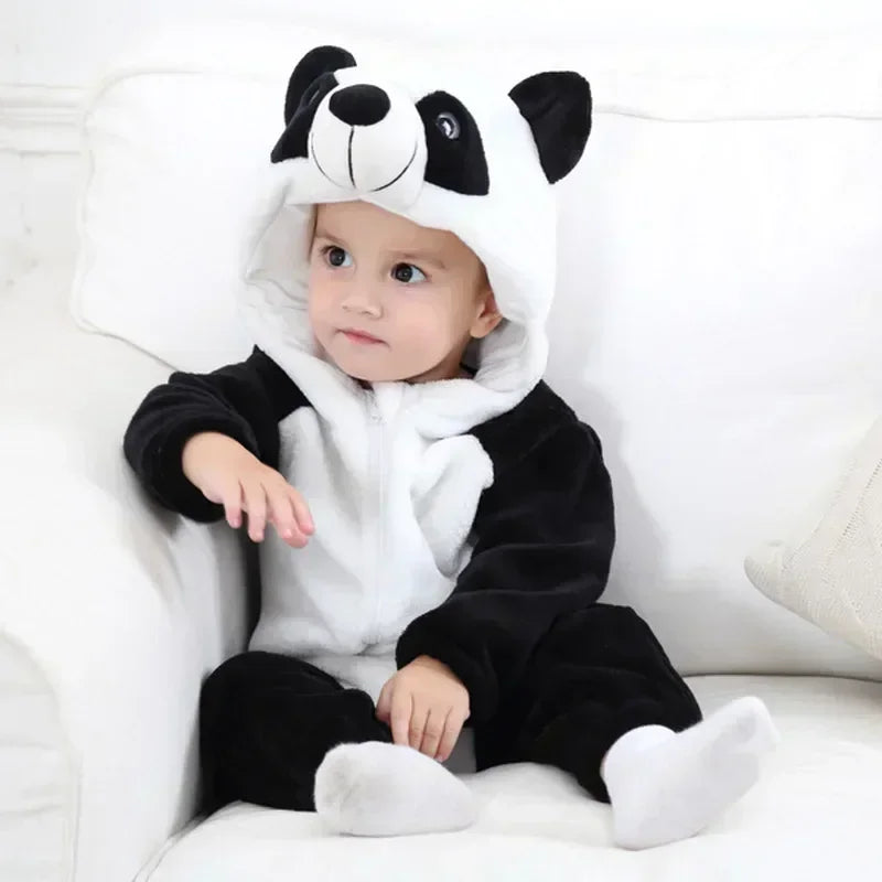 Baby Winter Lion Animal Hooded Romper