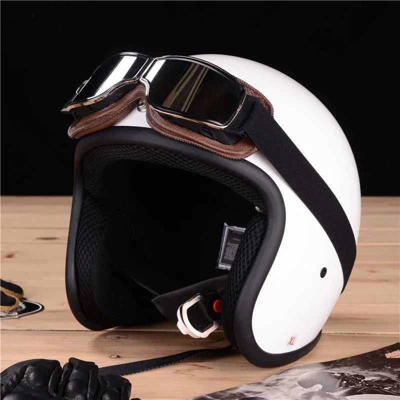 Retro Windproof Motorcycle Glasses - Folding Helmet Sunglasses