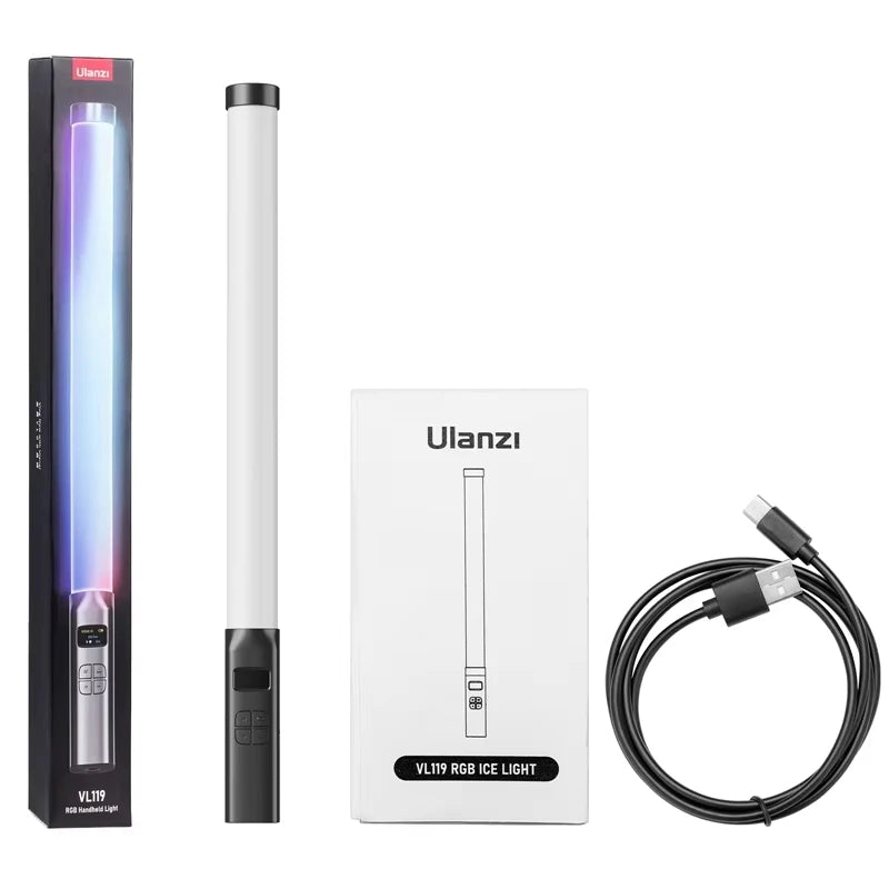 Ulanzi VL119 RGB Handheld LED Light Wand 19.68-Inch CRI 95+