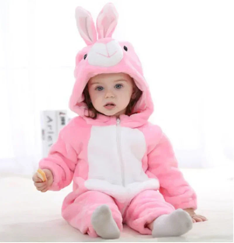 Baby Winter Lion Animal Hooded Romper