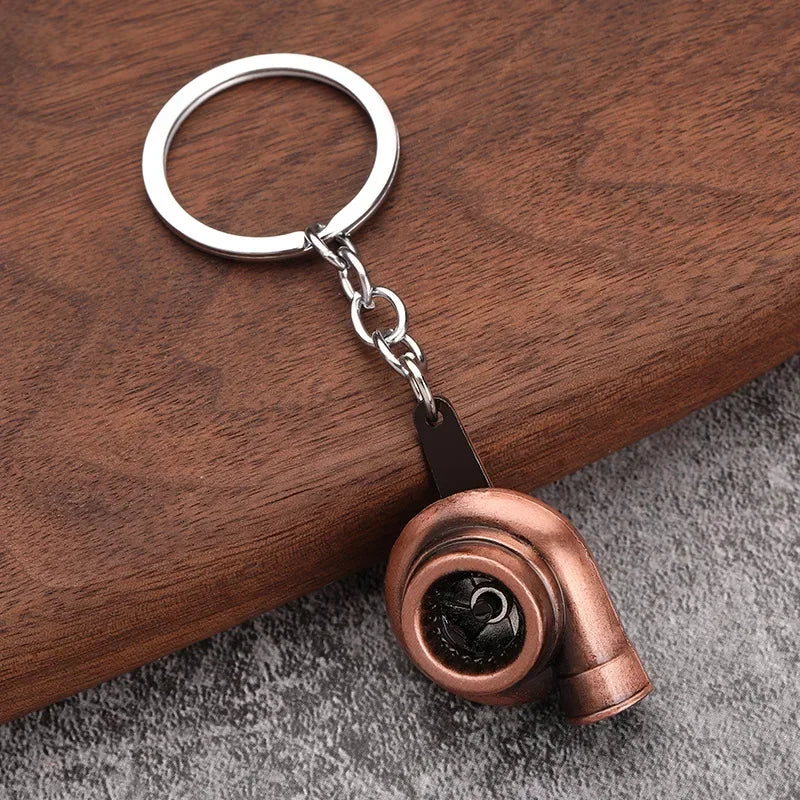 Gearbox Gear Head Metal Keychain for Car Keys