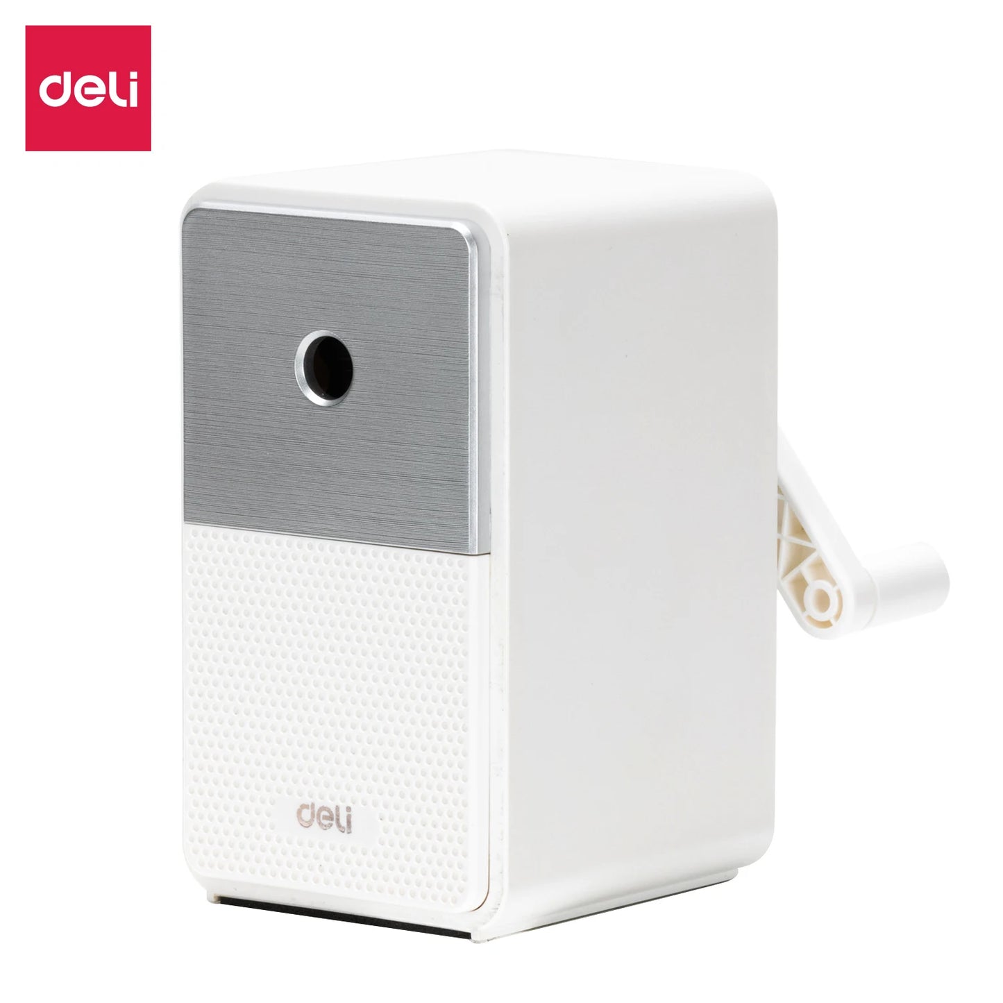 Deli Adjustable Hand-Crank Pencil Sharpener - Long-Lasting Blade